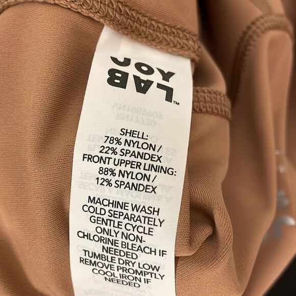 JoyLab Flare Long Bodysuit Tan Nude Jumper Jumpsuit Athletic Extra Large (XL) - Picture 5 of 6